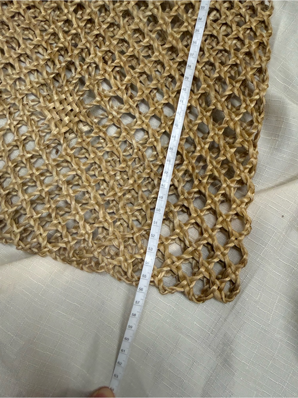2 Straw Summer Bags | Open Weave Net Straw Bag - Picture 7 of 11
